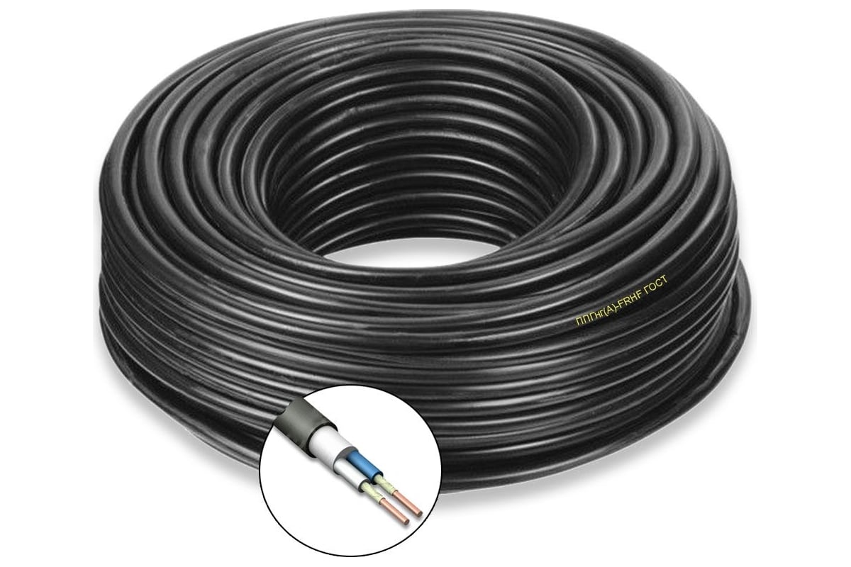 Силовой кабель ПРОВОДНИК ППГнг(A)-FRHF 2x4 мм2, 2м OZ227061L2